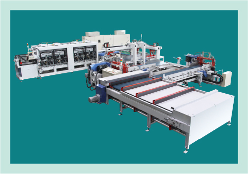 連続ロールプレス式垂直フィンガージョイントシステム